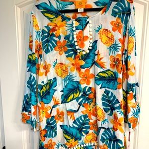 NWT Ruby Road top. Beautiful and beachy size is 2x plus. Bright colors.
